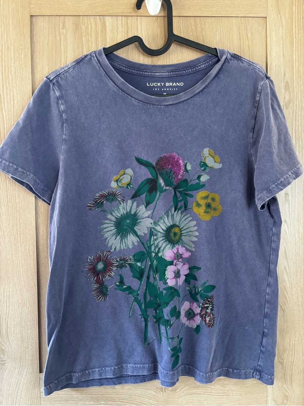 Lucky Brand Floral T Shirt Size M Cottagecore Coastal